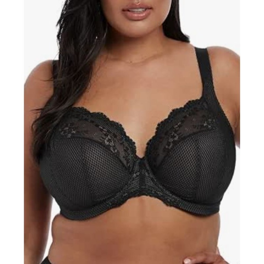 Elomi Women's Charley Stretch Lace Underwire Plunge Bra 42DDD New W/ Tags $80+!